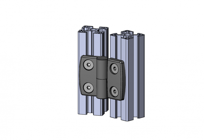 Plastic hinge detachable