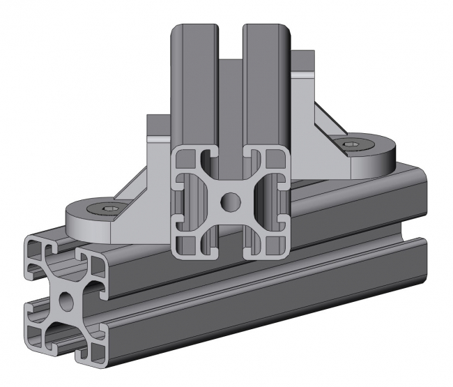 Eckwinkel, halbrund, Druckguss, Eckverbinder, Druckgusswinkel, Winkel, Verbinder, Aluwinkel, Aluminiumwinkel, Alu, Aluminium, 4030 A 3037 EL 01, 4030 A 3843 EL 01