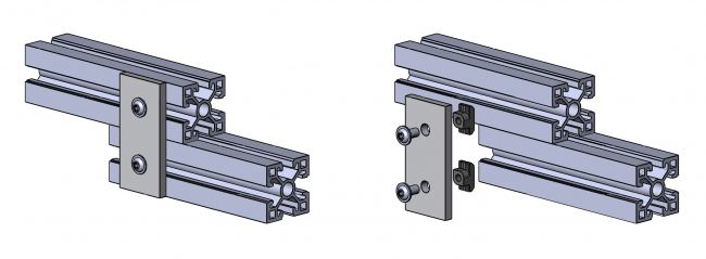 Halteplatte Rechteck, Verbinder, Halteplatte, Rechteck, Außenverbinder, 4803 A 1840 EL 01, 4803 A 2860 EL 01, 4803 A 3880 EL 01, 4803 A 4290 EL 01