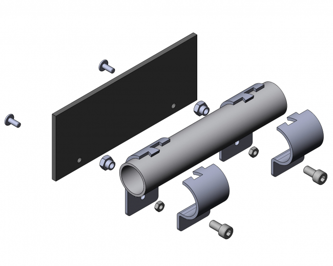 Verbinder für Anbauteile, Rohrprofilsystem, Rohrverbinder, Rohr Verbinder, Rohr, Verbinder, 5026 S 001 SW 01