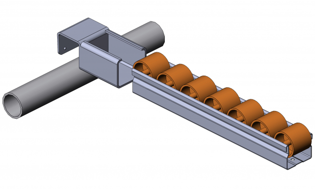 Röllchenleistenaufnahme, Zubehör, ohne Anschlag, 5053 S 001 VZ 01