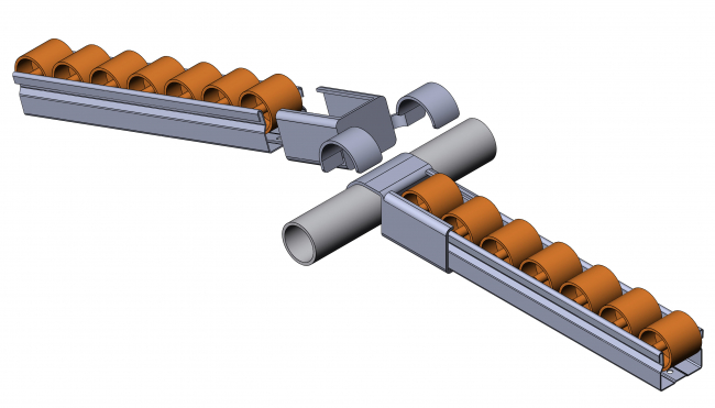 Wheel Rails inclusion swivel joint