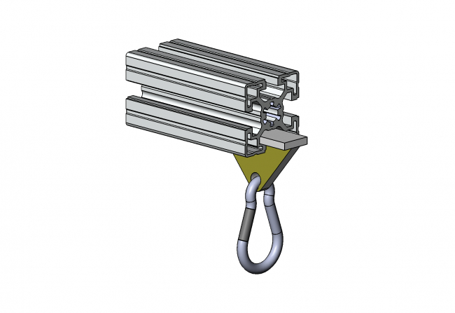 6284 S 6006 VZ 01, Carabiner, Karabinerhaken, Karabiner, Stahl, D 6, 60 DIN 5299, Sicherung, gesichert, Feuerwehrhaken, WLL, 120kg