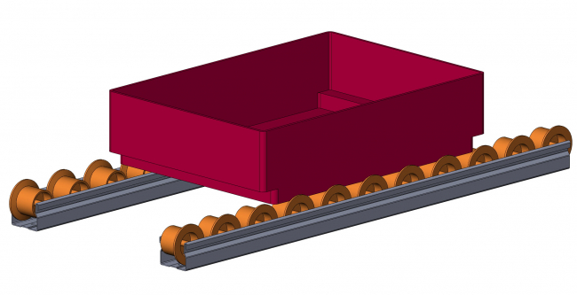 Röllchenleiste D28 geführt, Rollen, Bundrollen, Rollenschiene, Rollenleiste, Rollenstab, Zubehör, 6320 K 028F GE 01