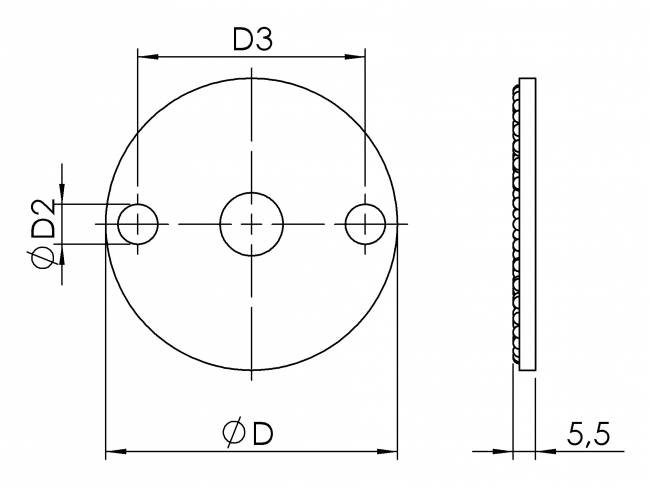 Anti Slip Plate for leveling Feet