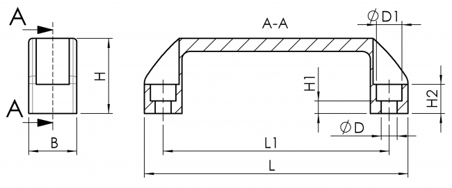 kunststoffgriff, kunststoffhandgriff, Handgriff, Handgriffe, Kunststoff, Griff, Griffe, Sicherheitsgriff, Sicherheitsgriffe, Sicherheitshandgriff, Sicherheitshandgriffe, Türgriff, Türgriffe, Schiebetürgriff, Schiebetürgriffe, Henkel, Halter, Bügelgriff, Maschinengriff, Comfortgriff, Frontwinkelgriff, Frontgriff, 2110 K 090 SW 01, 2110 K 0120 SW 01, 2110 K 180 SW 01