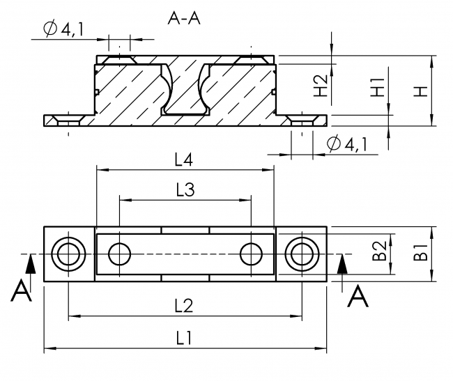 Kugelraster, Schließer, Doppelkugelraste, Kugelrasten, Doppelkugelrasten, Verschluss, ESD, Messing, Schließmechanismus, Schließmechanismen, Verriegelung, Riegel, rasten, Raster, Anschlag, Festmacher, Schnellverschluss, Kugelschnäpper, Doppelkugelschnäpper, 2230 M 0001 NA, 2230 M 0002 NA, 2230 M 0003 NA, 2230 M 0004 NA, 2230 M 0001 SI, 2230 M 0002 SI, 2230 M 0003 SI, 2230 M 0004 SI