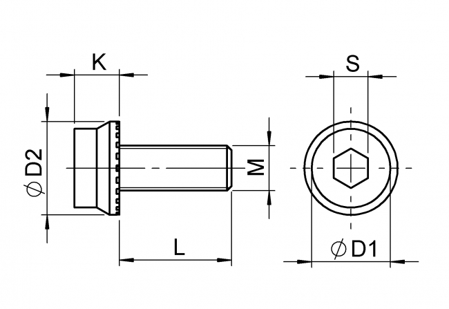 Allen, screw, flange, ribbed, M8x20, galvanized, steel, Innensechskant, Innensechskantschraube, Ripp, Schraube M8x20, Stahl, verzinkt, TexEnMa, Winkelmontage, 3510 S 0820 VZ 03