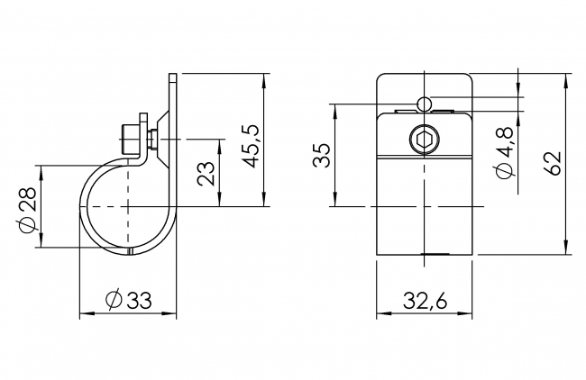 Verbinder für Anbauteile, Rohrprofilsystem, Rohrverbinder, Rohr Verbinder, Rohr, Verbinder, 5026 S 001 SW 01
