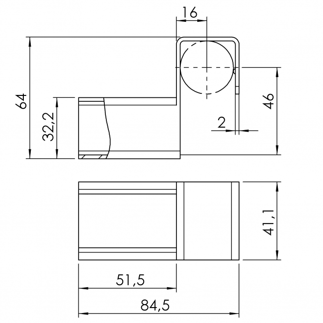 Röllchenleistenaufnahme abgesenkt, Anschlag, Röllchenleistenaufnahme, abgesenkt, Aufnahme für Röllchenleiste, Aufnahme, Röllchenleiste, Zubehör, 5053 S 003 VZ 01