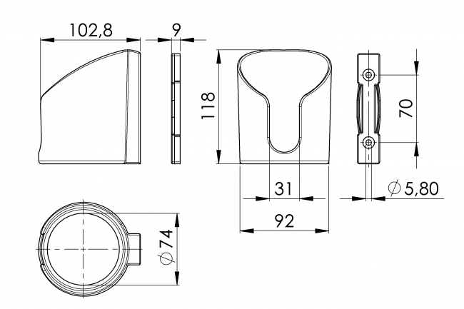 Tool quiver, tool holder, machine holder, holder, 6402 K 0002 SW 01