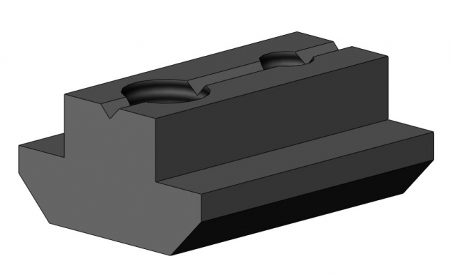 Nutenstein fixierbar Nut 10 mit Führung