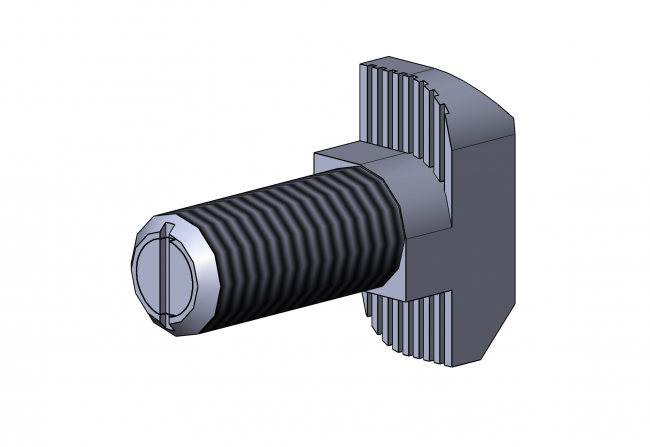 T-bolt, screw, slot, 8, Hammerschraube. M8, Nut 8, x20, x25, x30, Stahl, verzinkt, TecEnMa, 3310 S 080820, VZ02
