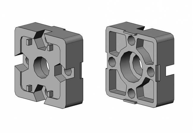 Längsverbinder, Nut 8, Nut 10, Bosch, Bauer, AL DG, Aluminium, Druckguss, TecEnMa, 4201 AL 4510 EL 01, 4201 AL 3008 EL 01