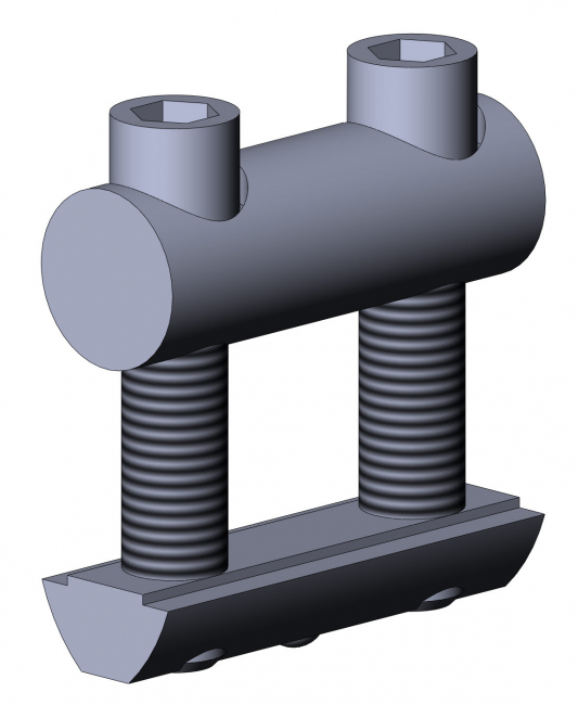 Bolzenverbinder, Nut 8, Spannverbinder, Bolzenverbinder Nut 8, 4608 S 0840 VZ 01, 4608 S 0880 VZ 01