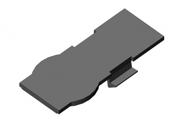 Abdeckkappe, Bolzenverbinder, Schnellverbinder, Schnellspannverbinder, Blende, Abdeckung, Nutabdeckung, Bohrungsabdeckung, Bohrungsblende, Kappe, 4699 K 011 SW 01, 4699 K 011 SI 01