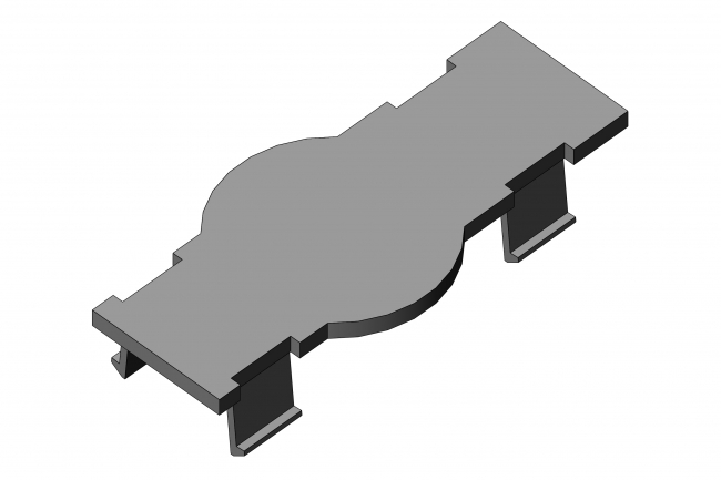 Abdeckkappe, Bolzenverbinder, Schnellverbinder, Schnellspannverbinder, Blende, Abdeckung, Nutabdeckung, Bohrungsabdeckung, Bohrungsblende, Kappe, 4699 K 017 SW 01, 4699 K 017 SI 01