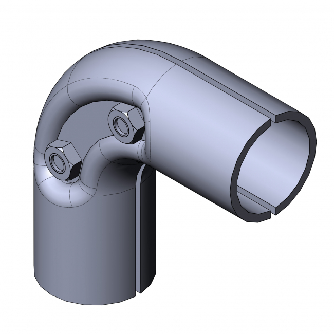 Eckverbinder 90°, 90° Verbinder, 90°-Verbinder, 90 Grad Verbinder, 90-Grad-Verbinder, 90-Grad Verbinder, Verbinder 90 Grad, Verbinder 90-Grad, Eckverbinder, Bogenverbinder, Rohrbogen, Bogenschelle, 90 Grad Schelle, Rohrprofilsystem, Rohrverbinder, Rohr Verbinder, Rohr, Verbinder, 5011 S 001 SW 01