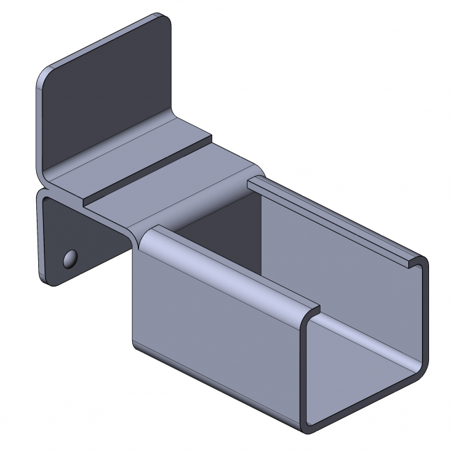 Wheel Rails inclusion with stop, Roller strip