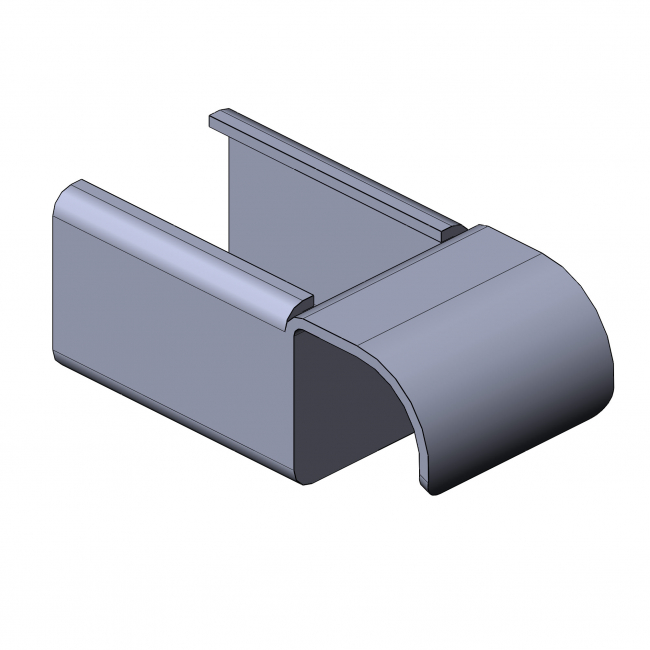 Röllchenleistenaufnahme Gelenk starr, Gelenk, starr, Gelenk starr, Röllchenleistenaufnahme Gelenk, Röllchenleistenaufnahme, Anschlag, Aufnahme für Röllchenleiste, Aufnahme, Röllchenleiste, Zubehör, 5053 S 006 VZ 01