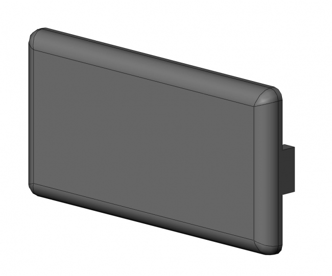 Abdeckkappe, rechtecki, PA, Bauer Profile