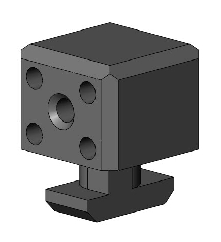 Uniblock flex, Uniblock, PA, Scheibenhalter, Halter, Flächenelement, Anbauteil, Zubehör, flexibel, Nut 10, 6303 K 10 SW 01