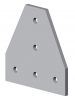 Fastening plate for T connection